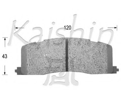 KAISHIN D2105 Тормозные колодки KAISHIN для TOYOTA