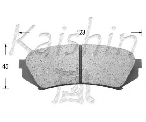 KAISHIN D2179 Тормозные колодки KAISHIN для TOYOTA