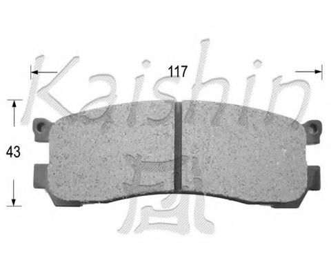 KAISHIN D3100 Тормозные колодки KAISHIN для MAZDA