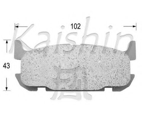 KAISHIN D3117 Тормозные колодки KAISHIN для MAZDA