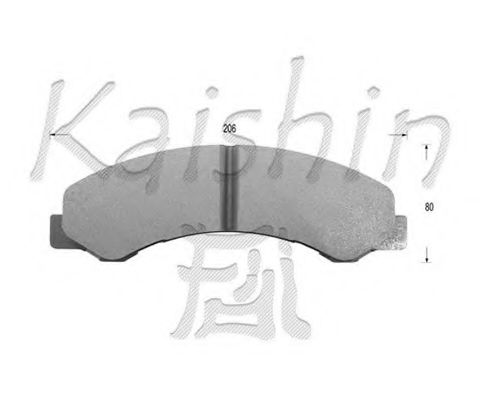 KAISHIN FK4053 Тормозные колодки KAISHIN для PEUGEOT