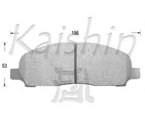 KAISHIN D6097 Тормозные колодки KAISHIN для MITSUBISHI