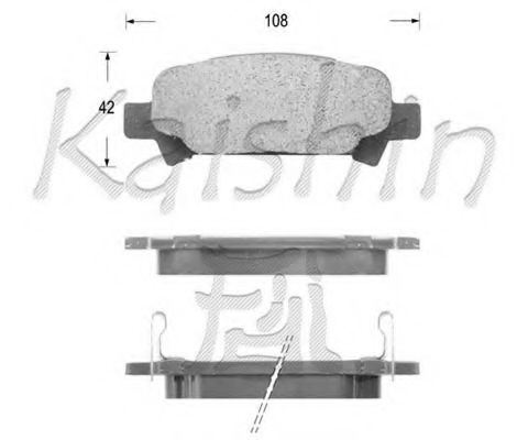 KAISHIN D7069 Тормозные колодки KAISHIN 