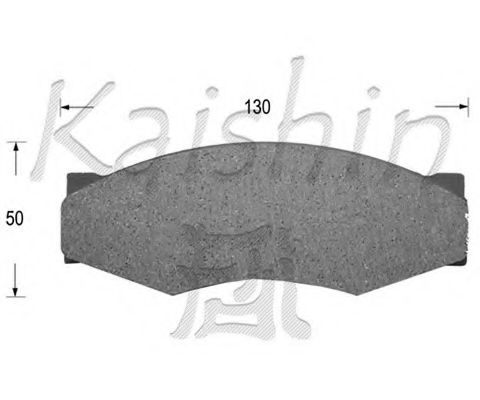 KAISHIN FK1025 Тормозные колодки KAISHIN для NISSAN