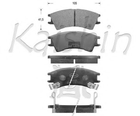 KAISHIN FK11109 Тормозные колодки KAISHIN для HYUNDAI