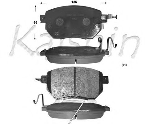 KAISHIN FK1264 Тормозные колодки KAISHIN для INFINITI