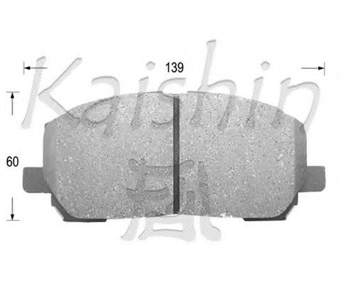KAISHIN FK2231 Тормозные колодки KAISHIN для LEXUS