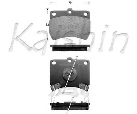 KAISHIN FK3050 Тормозные колодки KAISHIN для MAZDA