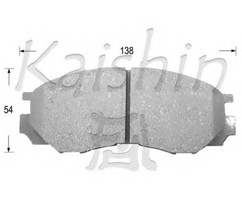KAISHIN FK6081 Тормозные колодки KAISHIN для CHEVROLET