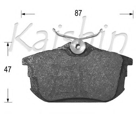 KAISHIN FK6120 Тормозные колодки KAISHIN для MITSUBISHI