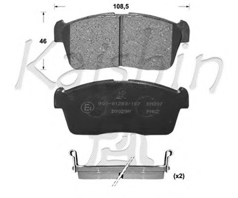 KAISHIN FK9029 Тормозные колодки для DAIHATSU BOON