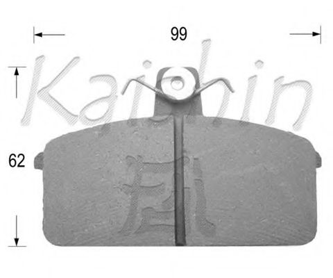 KAISHIN FK9056 Тормозные колодки KAISHIN для IVECO