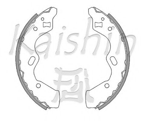 KAISHIN K7927 Ремкомплект барабанных колодок KAISHIN для KIA