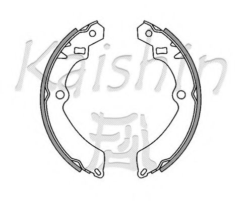 KAISHIN K9934 Ремкомплект барабанных колодок KAISHIN для SUZUKI