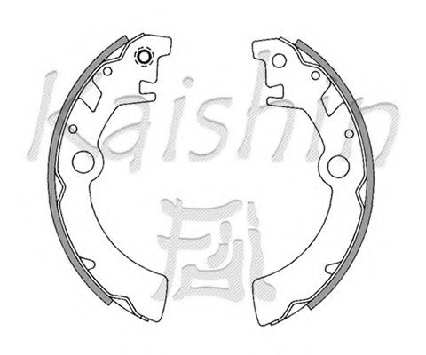 KAISHIN K9944 Ремкомплект барабанных колодок KAISHIN для SUZUKI