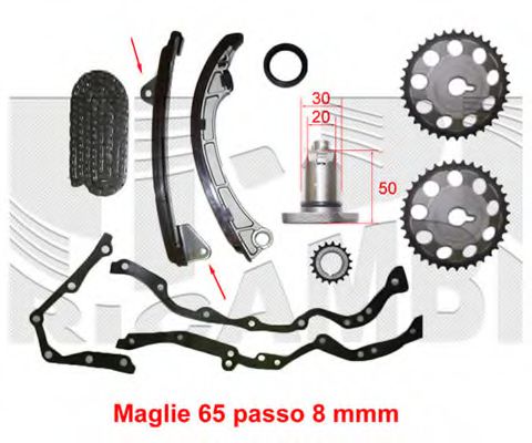 KM International KCD038 Комплект цепи привода распредвала KM International KCD038 Комплект цепи привода распредвала