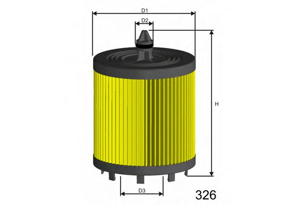 MISFAT L024 Масляный фильтр для CADILLAC