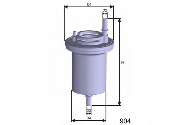 MISFAT E100 Топливный фильтр MISFAT для SKODA