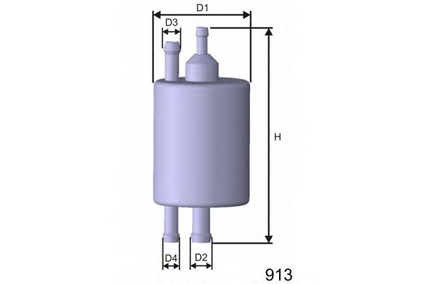MISFAT E841 Топливный фильтр для CHRYSLER