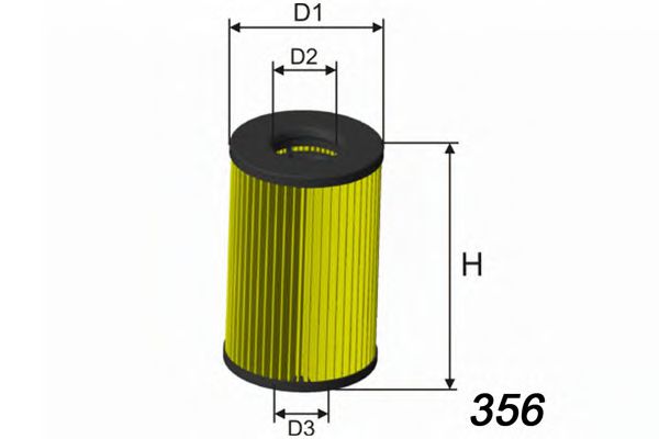 MISFAT L139 Масляный фильтр для JAGUAR
