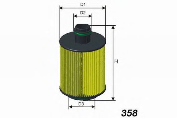 MISFAT L061 Масляный фильтр MISFAT для FIAT