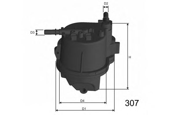 MISFAT F112 Топливный фильтр MISFAT 
