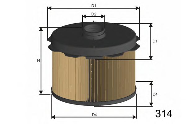 MISFAT FM646 Топливный фильтр MISFAT 