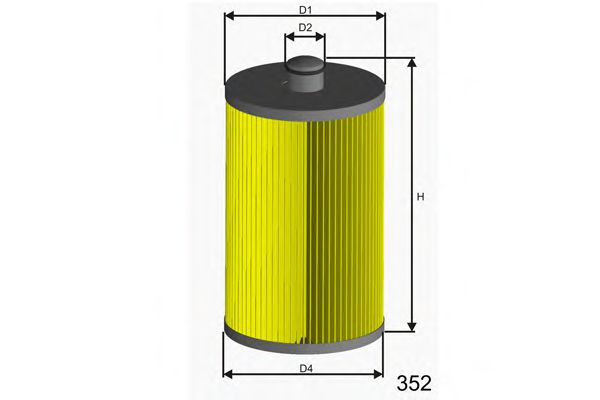 MISFAT F126 Топливный фильтр MISFAT 