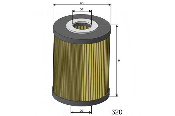 MISFAT L134 Масляный фильтр для RENAULT SCENIC