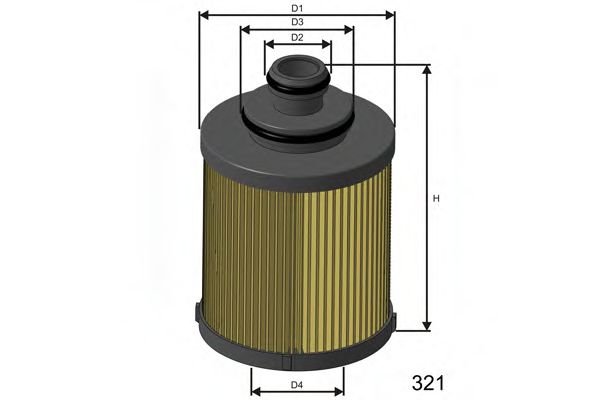 MISFAT L114 Масляный фильтр MISFAT для FIAT