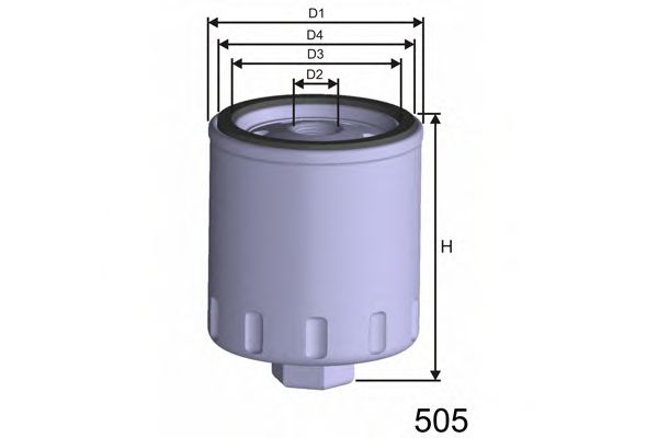 MISFAT Z282 Масляный фильтр MISFAT для SKODA