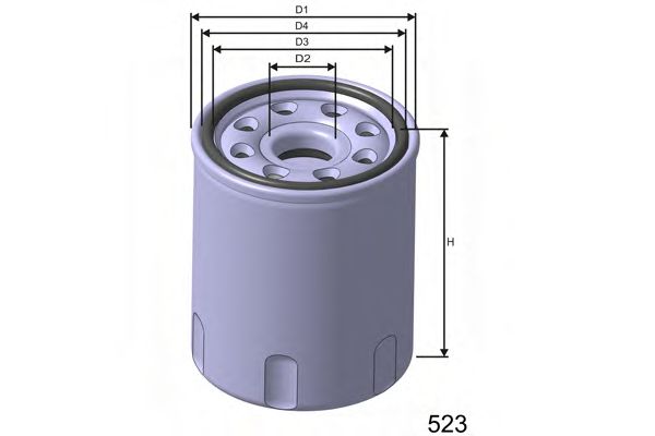 MISFAT Z255 Масляный фильтр для DAIHATSU HIJET