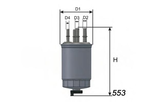 MISFAT M331 Топливный фильтр MISFAT 