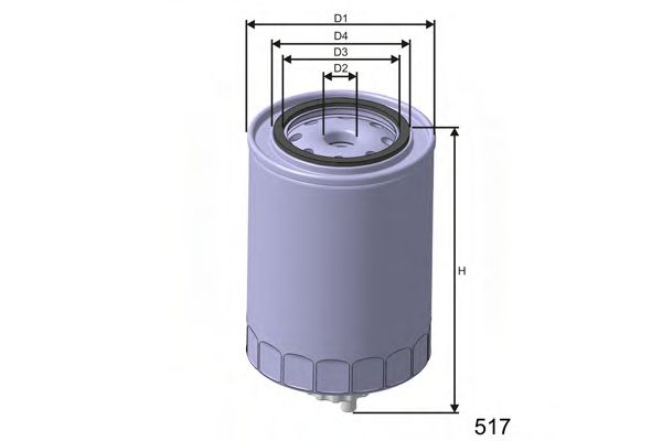 MISFAT M500 Топливный фильтр для IVECO