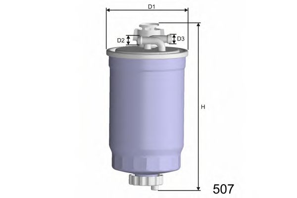 MISFAT M365A Топливный фильтр MISFAT для SKODA