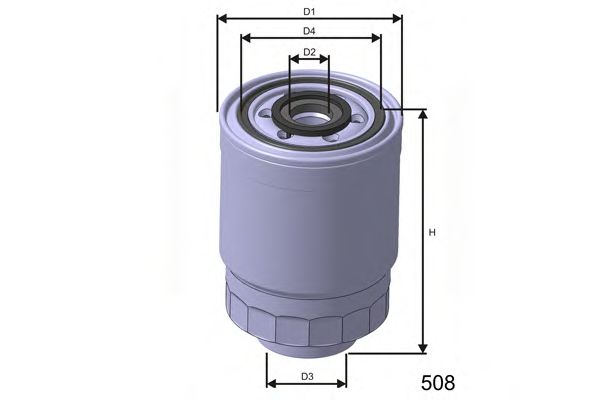 MISFAT M366 Топливный фильтр MISFAT для HYUNDAI