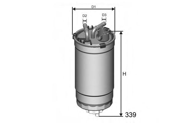 MISFAT M391 Топливный фильтр MISFAT для SKODA