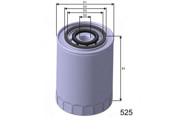 MISFAT Z303 Масляный фильтр MISFAT для IVECO