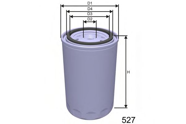 MISFAT Z152B Масляный фильтр для DAF