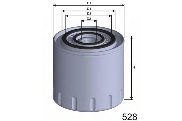 MISFAT Z313 Масляный фильтр MISFAT для OPEL