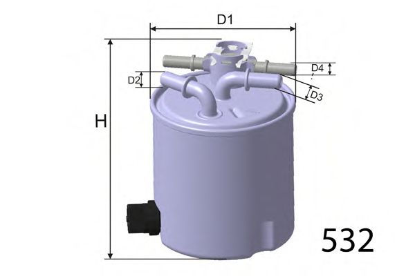 MISFAT M503 Топливный фильтр MISFAT 