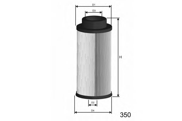 MISFAT F004 Топливный фильтр для MAN