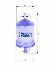 UNICO FILTER FI8156 Топливный фильтр для JAGUAR