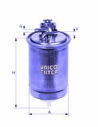 UNICO FILTER FI81671 Топливный фильтр UNICO FILTER для AUDI