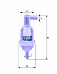 UNICO FILTER FI31055 Топливный фильтр UNICO FILTER для DAEWOO