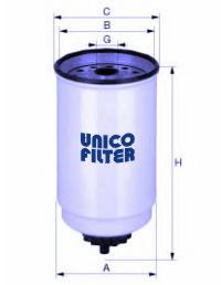 UNICO FILTER FI8161 Топливный фильтр UNICO FILTER 