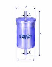 UNICO FILTER FI5163 Топливный фильтр для LADA GRANTA