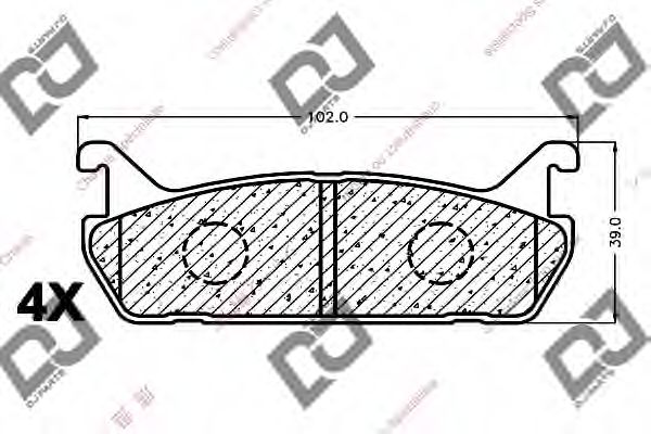 DJ PARTS BP1098 Тормозные колодки DJ PARTS для SUZUKI