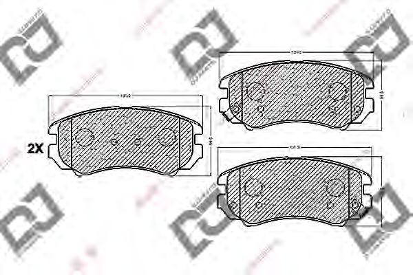 DJ PARTS BP1104 Тормозные колодки DJ PARTS 