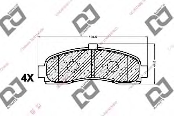 DJ PARTS BP1360 Тормозные колодки DJ PARTS для NISSAN